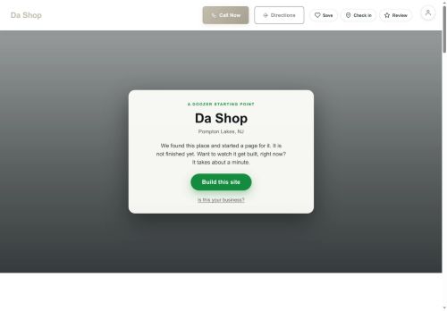 Preview of your live website