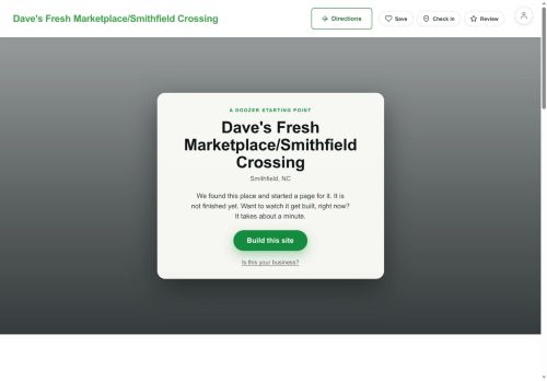 Preview of your live website