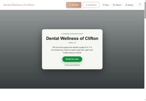 Preview of your live website