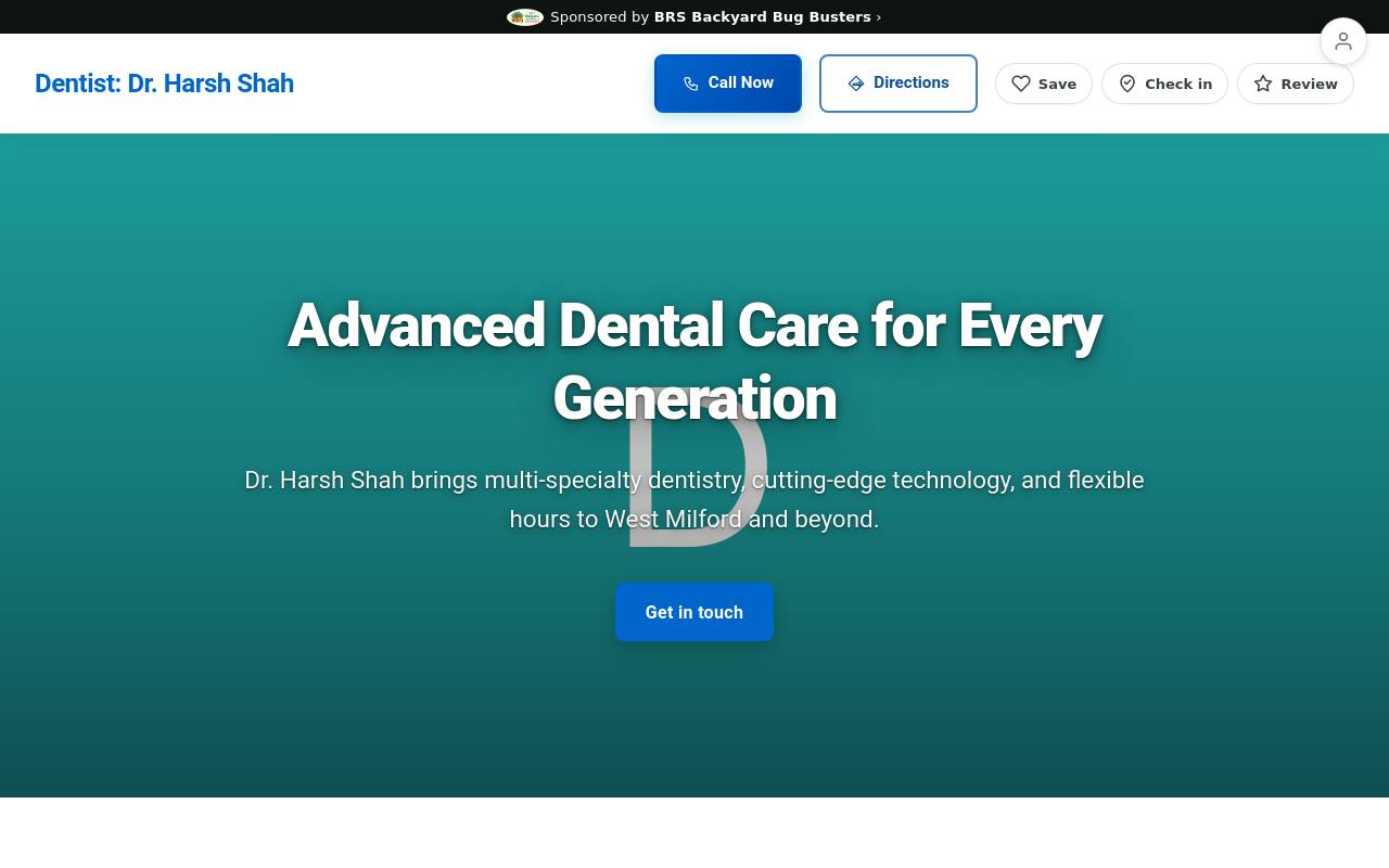 Preview of your live website
