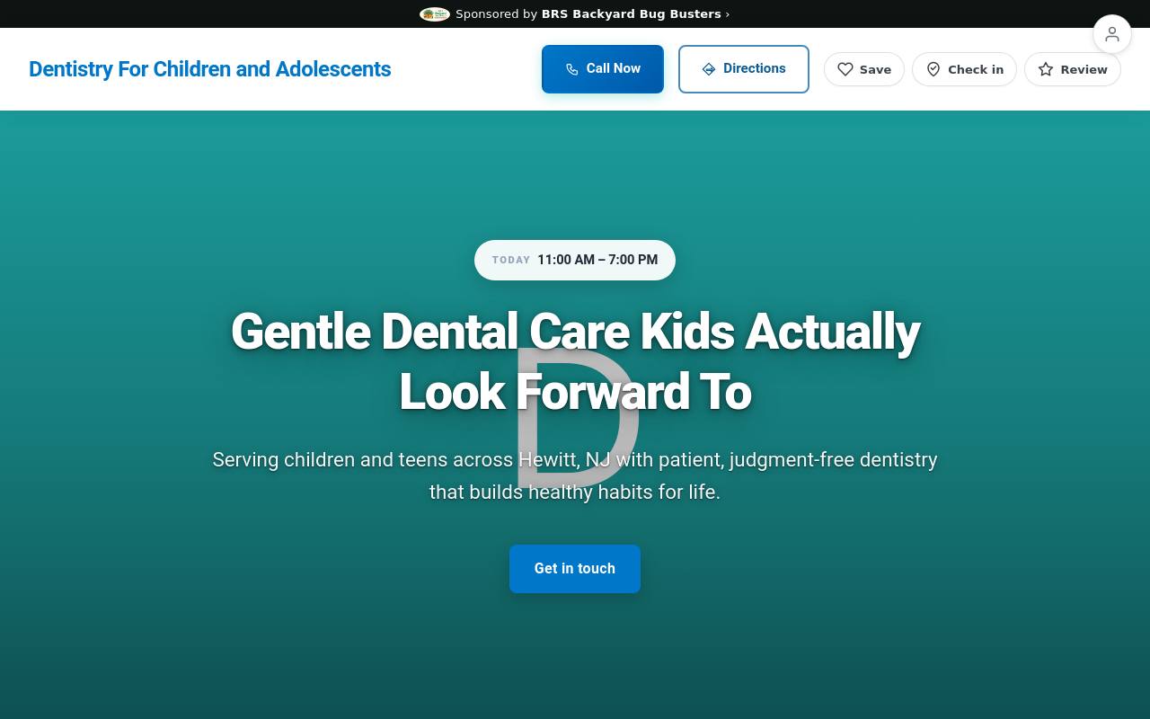 Preview of your live website
