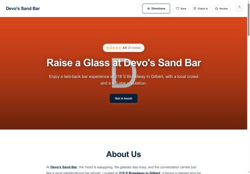 Preview of your live website