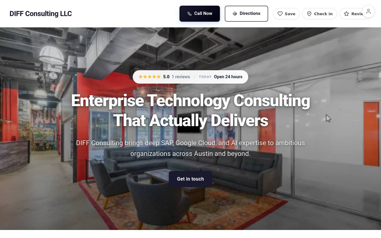 Preview of your live website