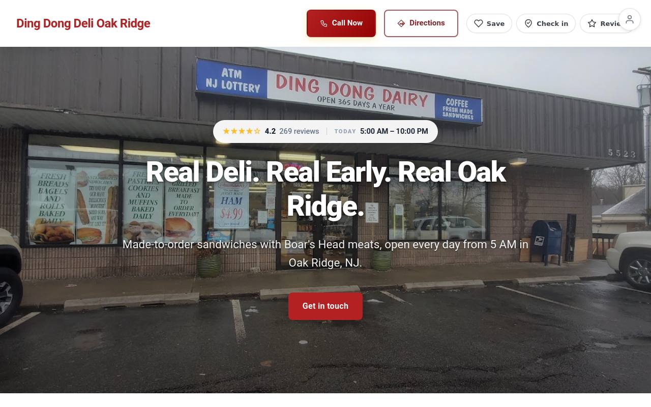 Preview of your live website