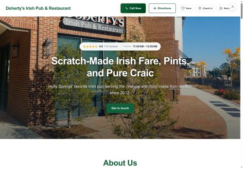 Preview of your live website