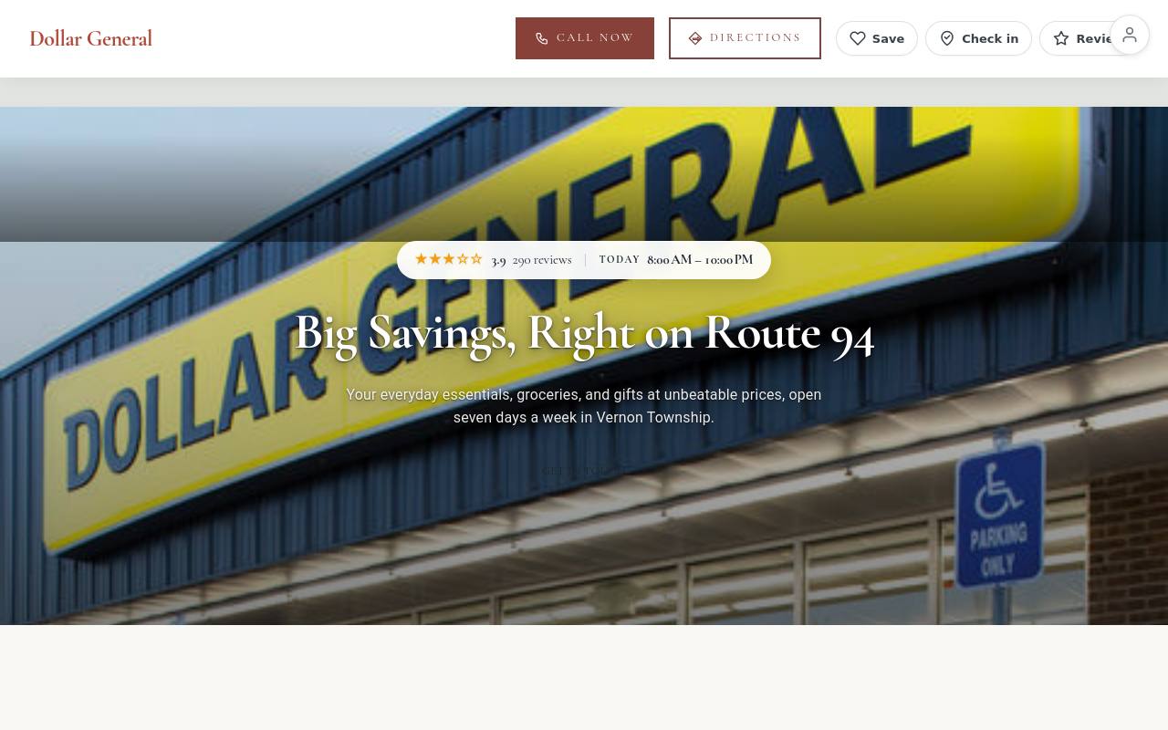 Preview of your live website