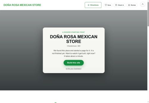 Preview of your live website