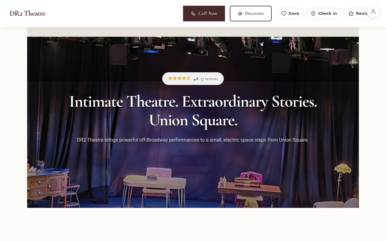 Preview of your live website