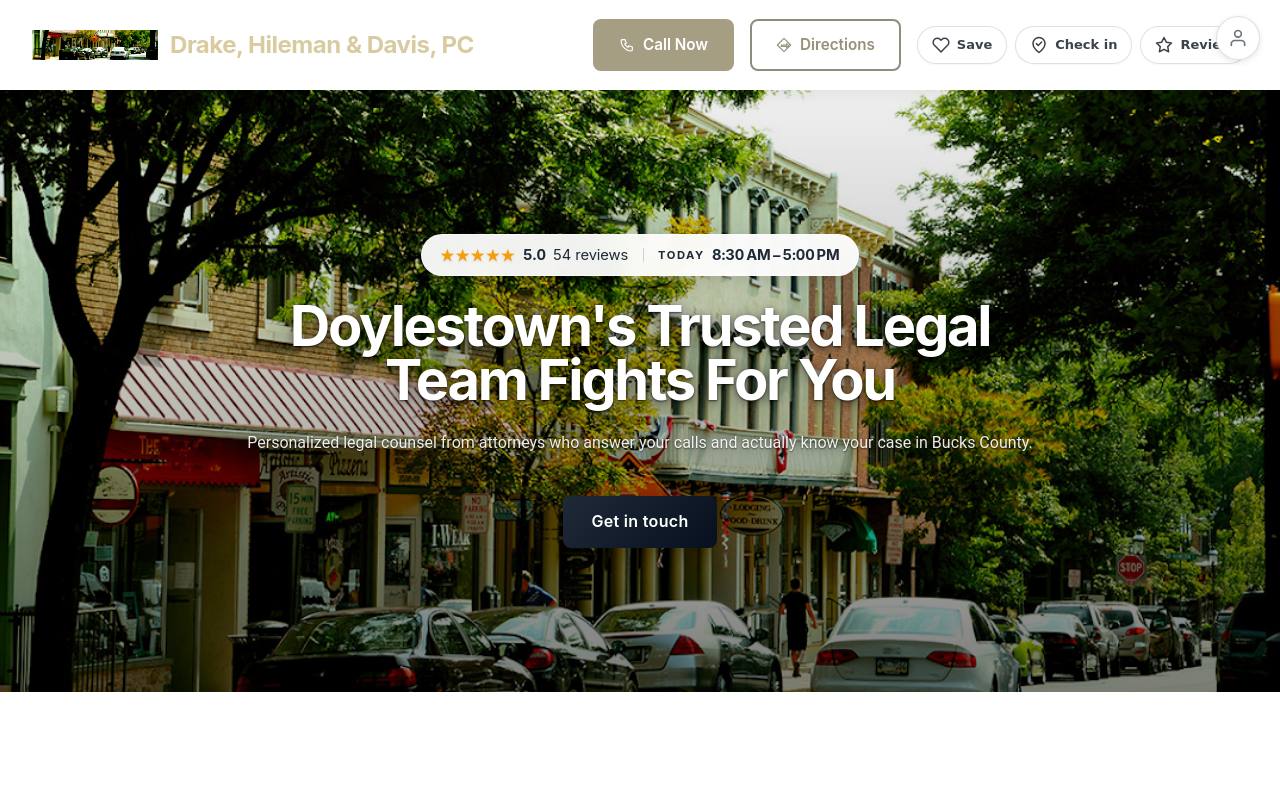 Preview of your live website