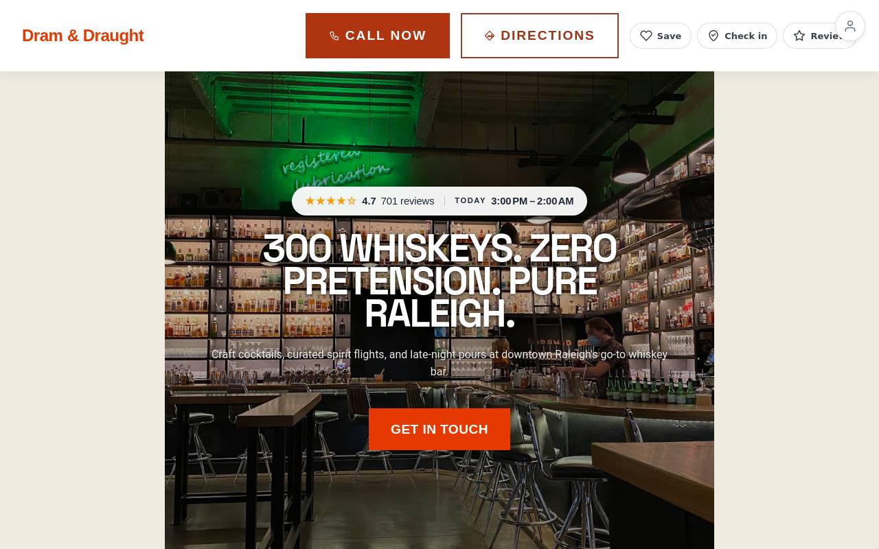 Preview of your live website