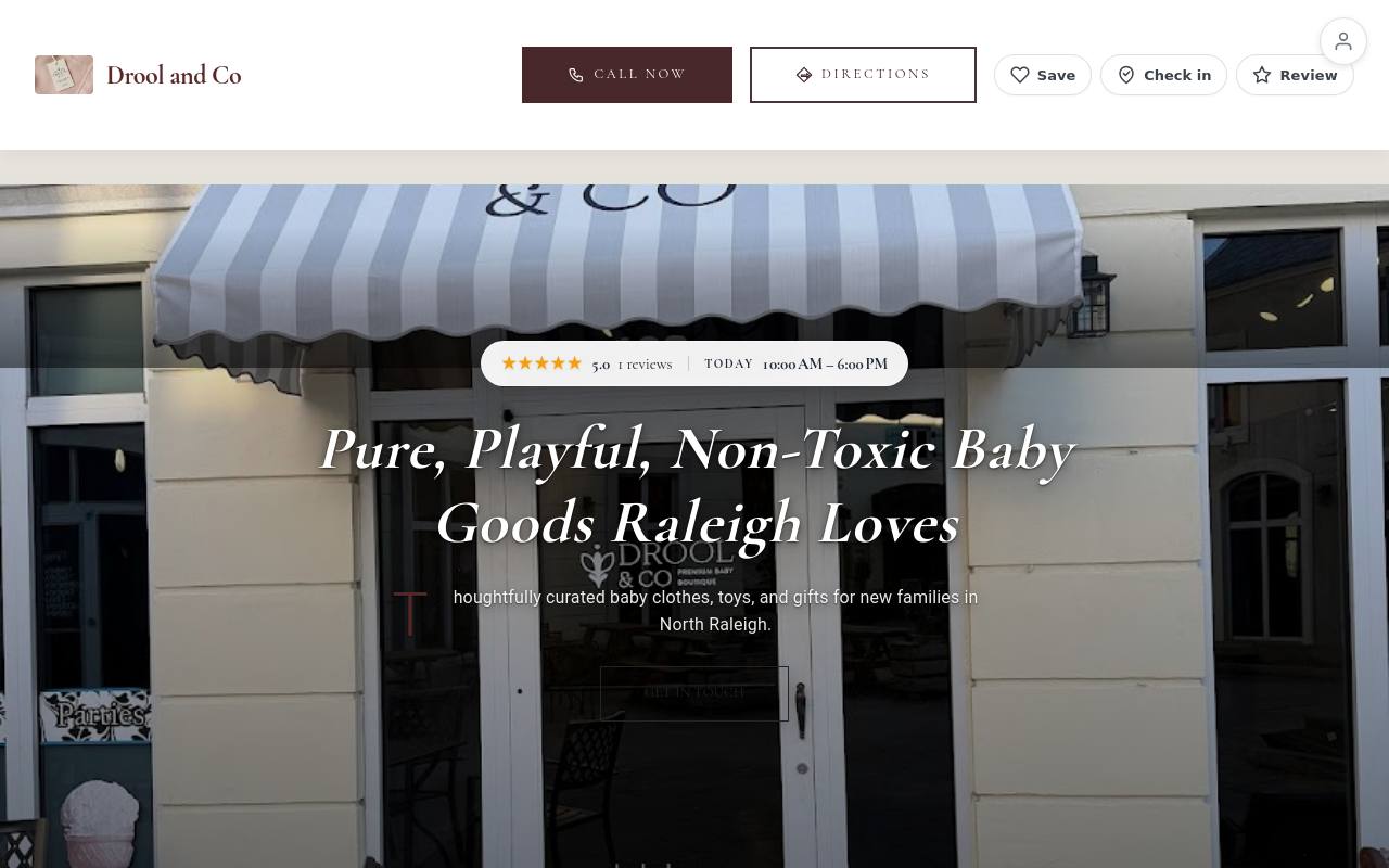 Preview of your live website