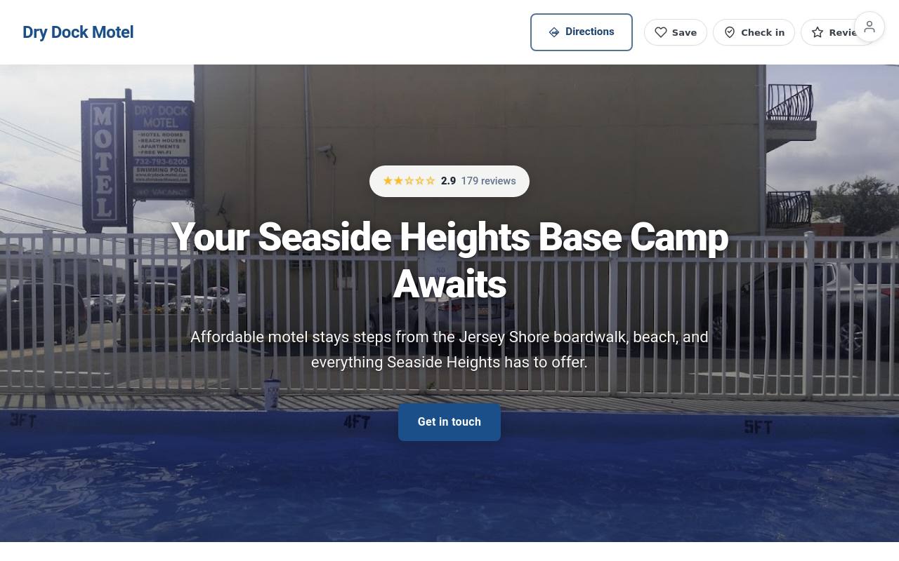 Preview of your live website