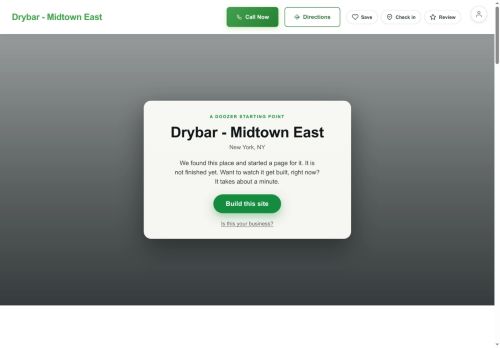 Preview of your live website