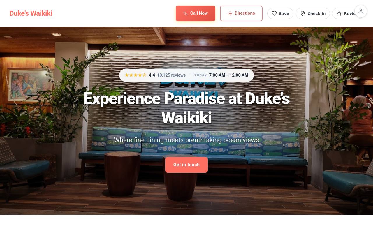 Preview of your live website