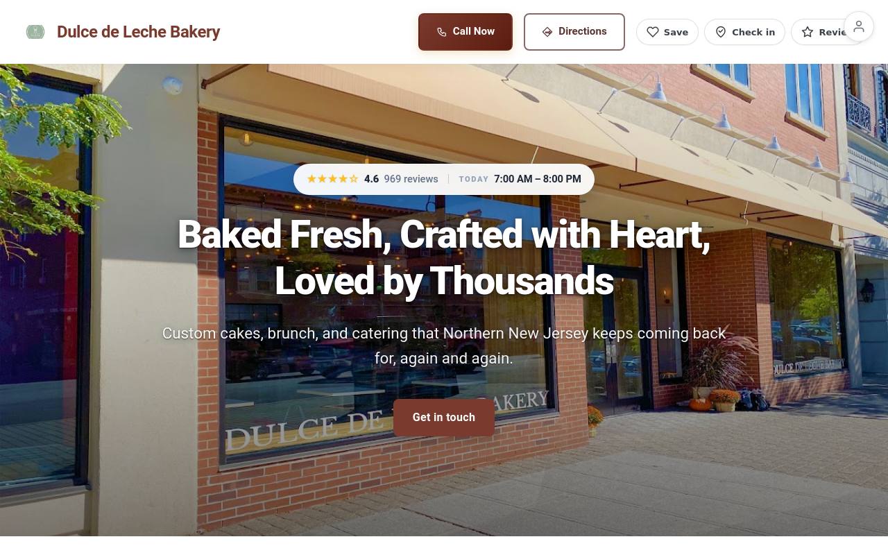 Preview of your live website
