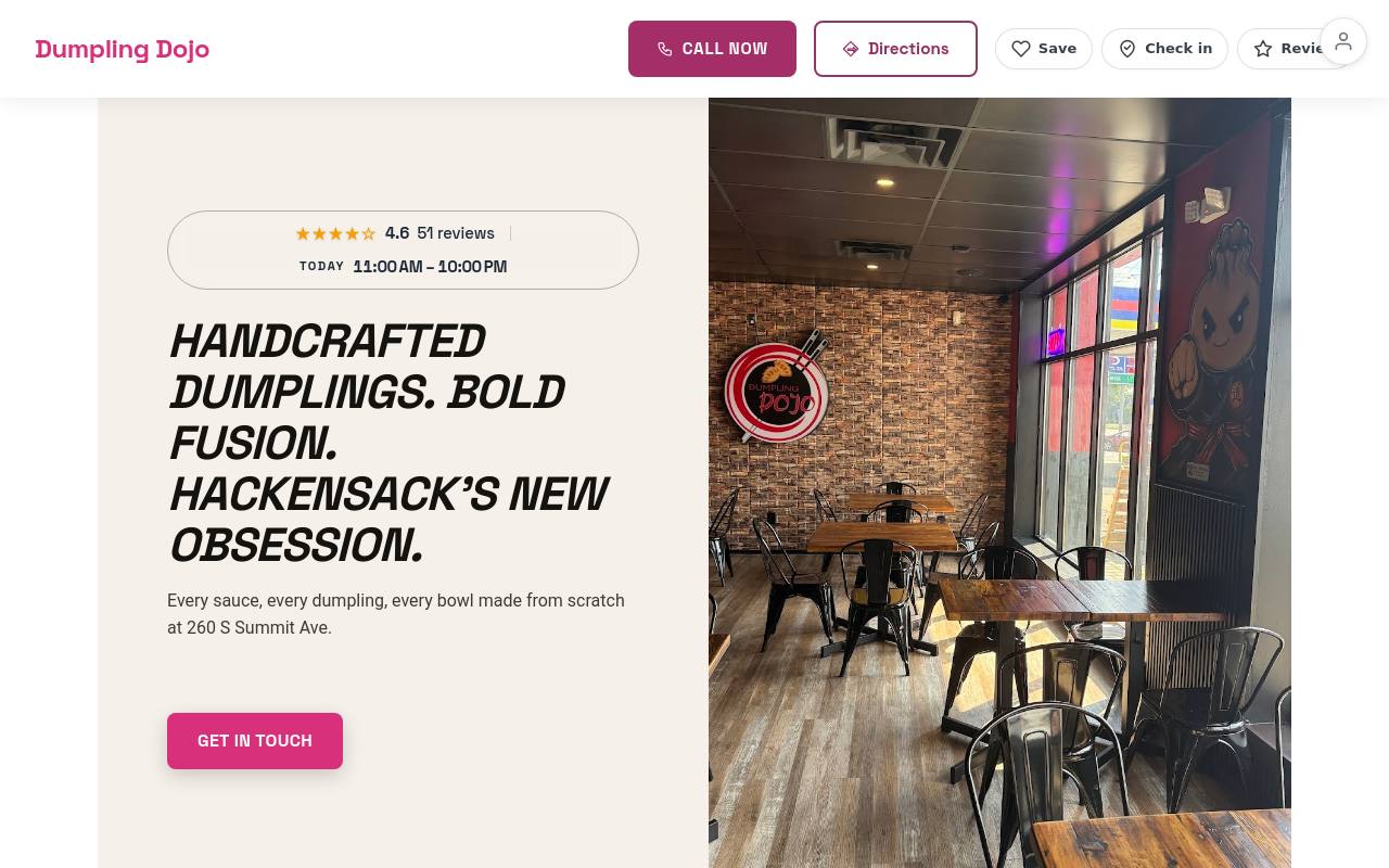 Preview of your live website