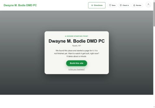 Preview of your live website