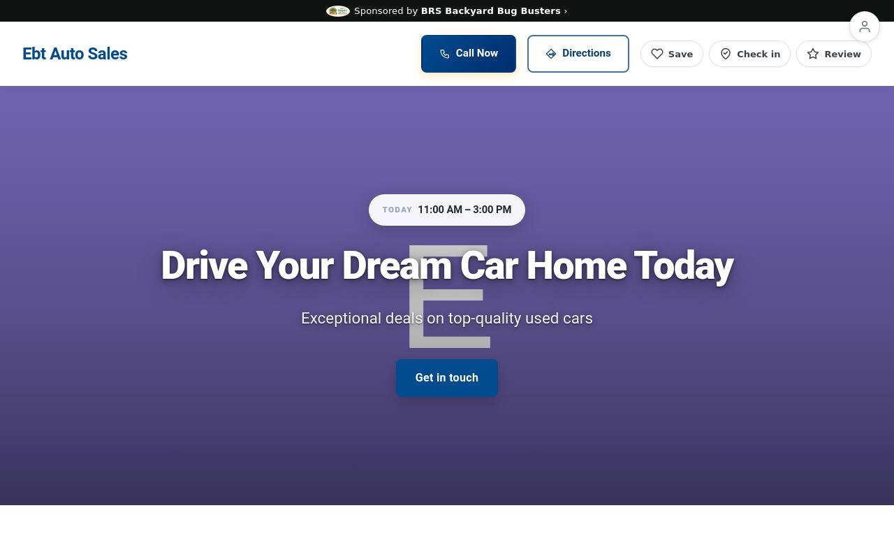 Preview of your live website