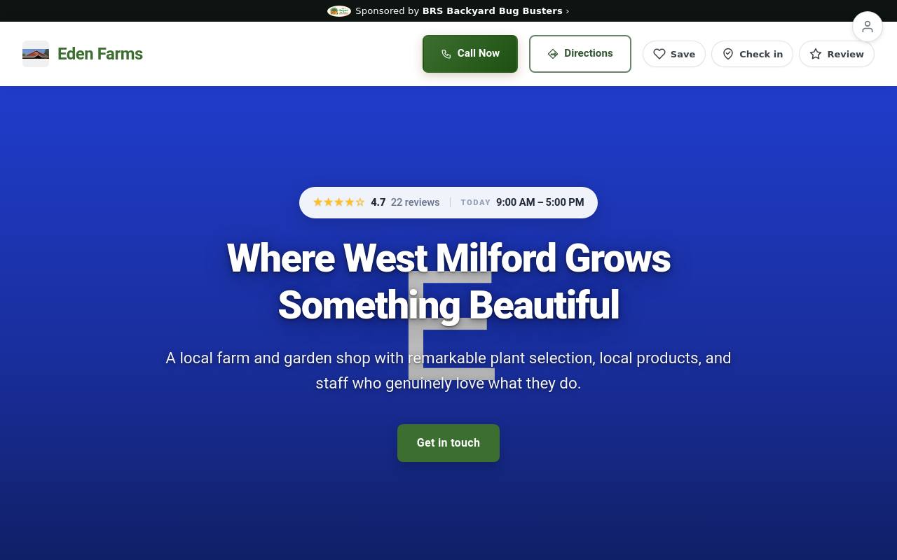 Preview of your live website