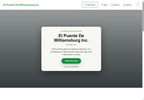 Preview of your live website