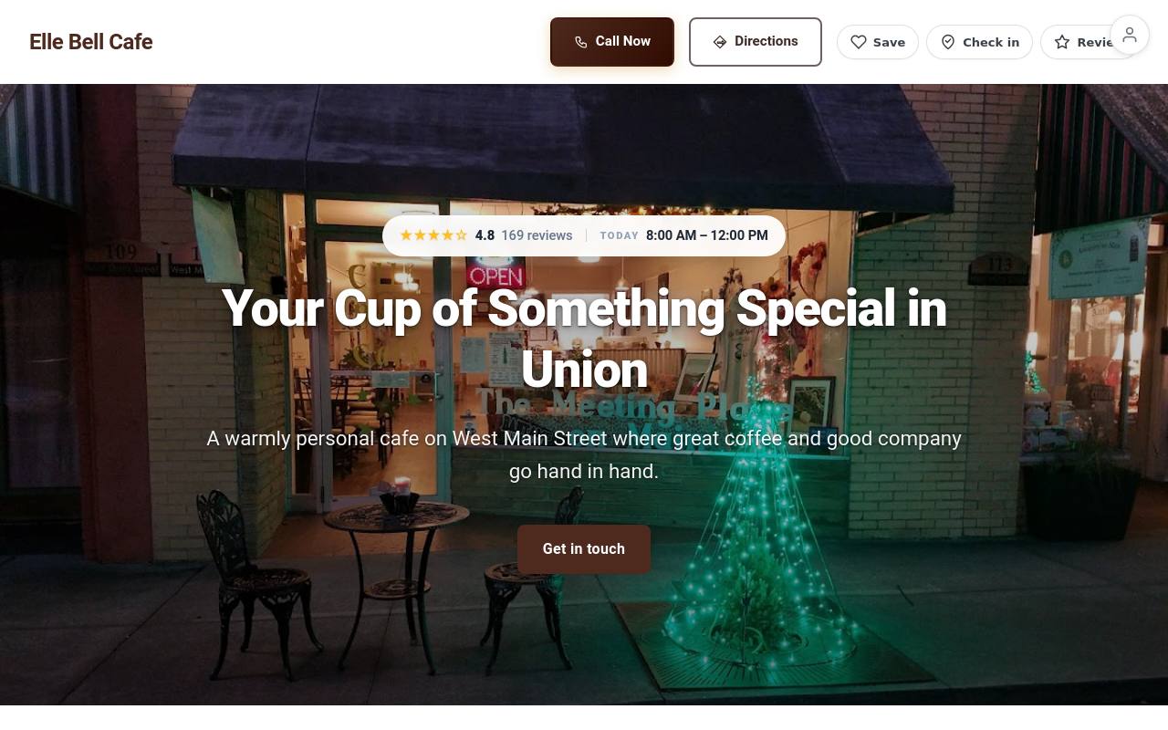 Preview of your live website
