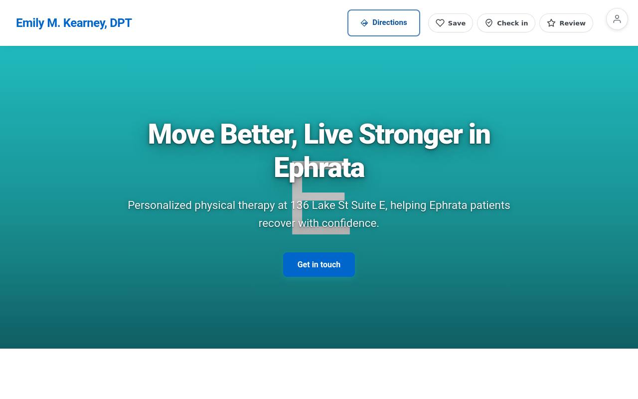Preview of your live website
