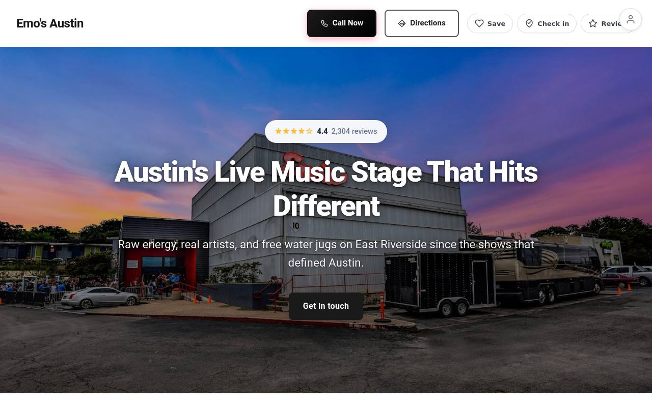 Preview of your live website