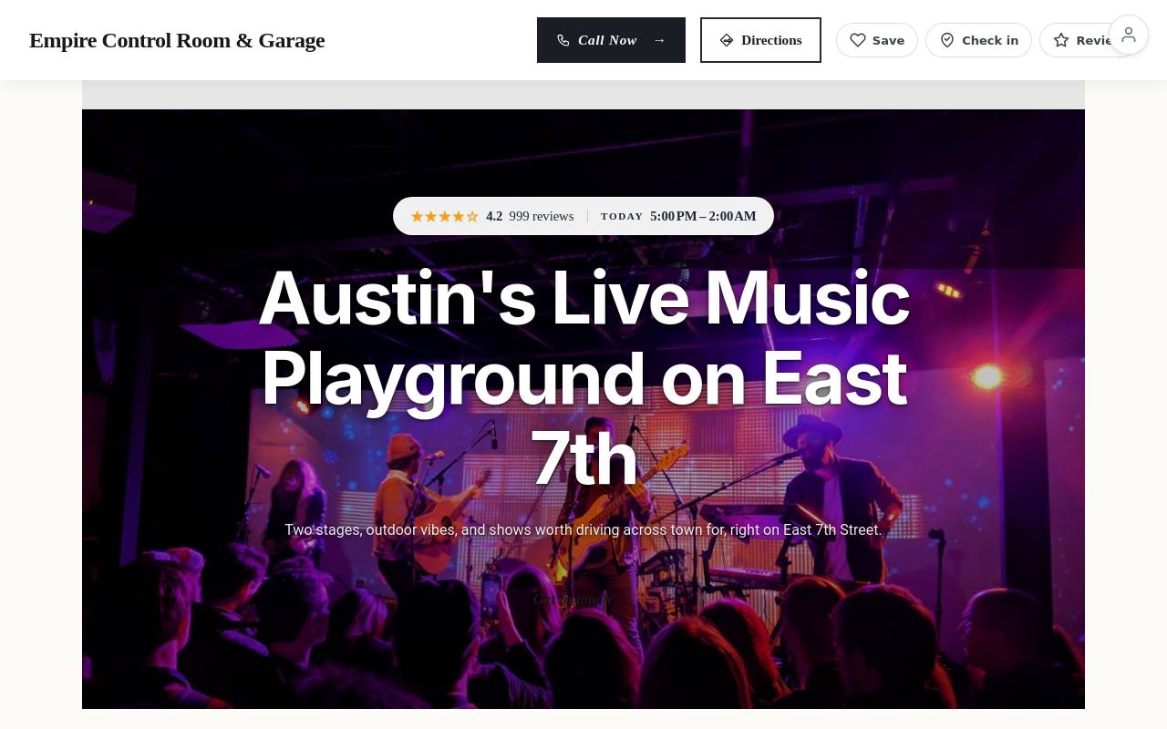 Preview of your live website