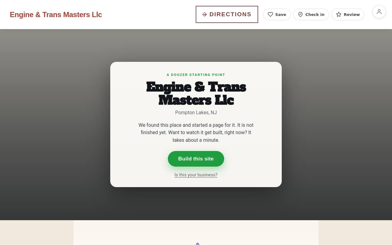 Preview of your live website