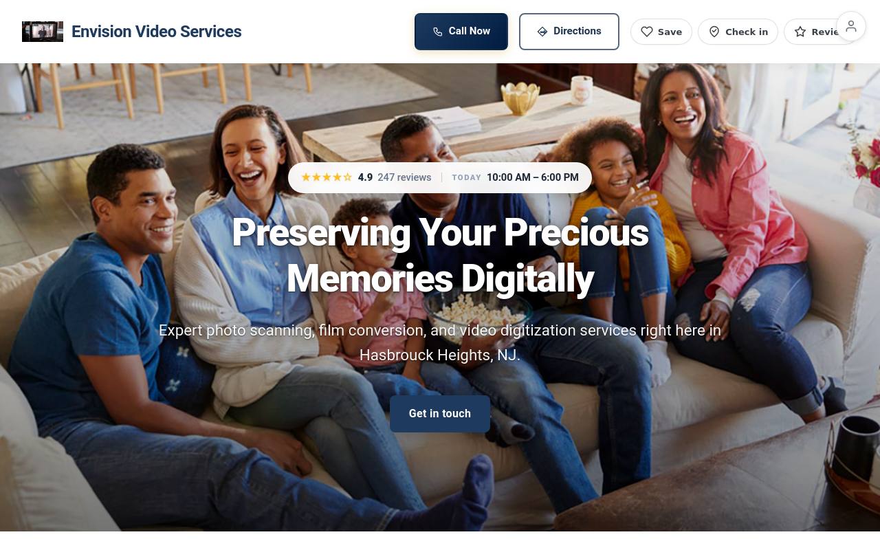 Preview of your live website
