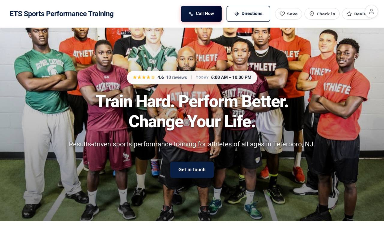 Preview of your live website