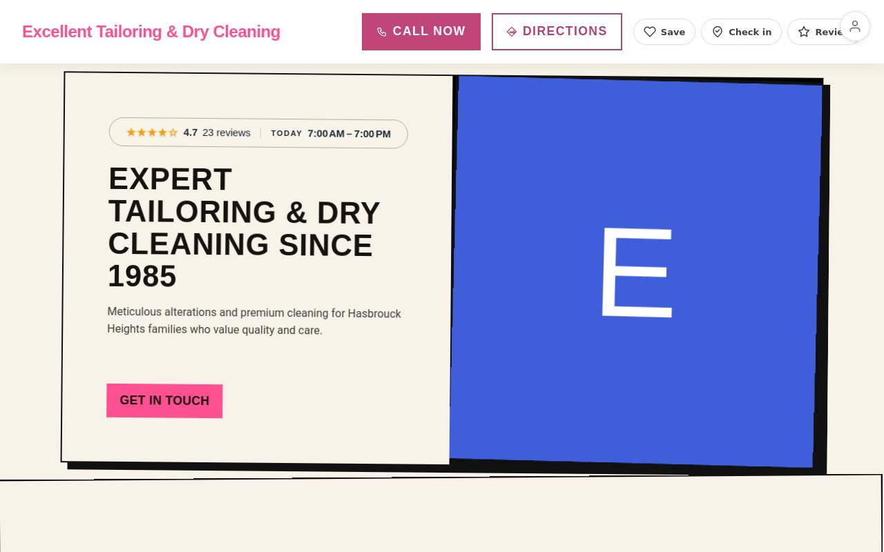 Preview of your live website