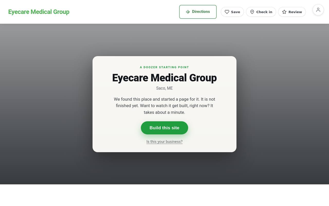 Preview of your live website
