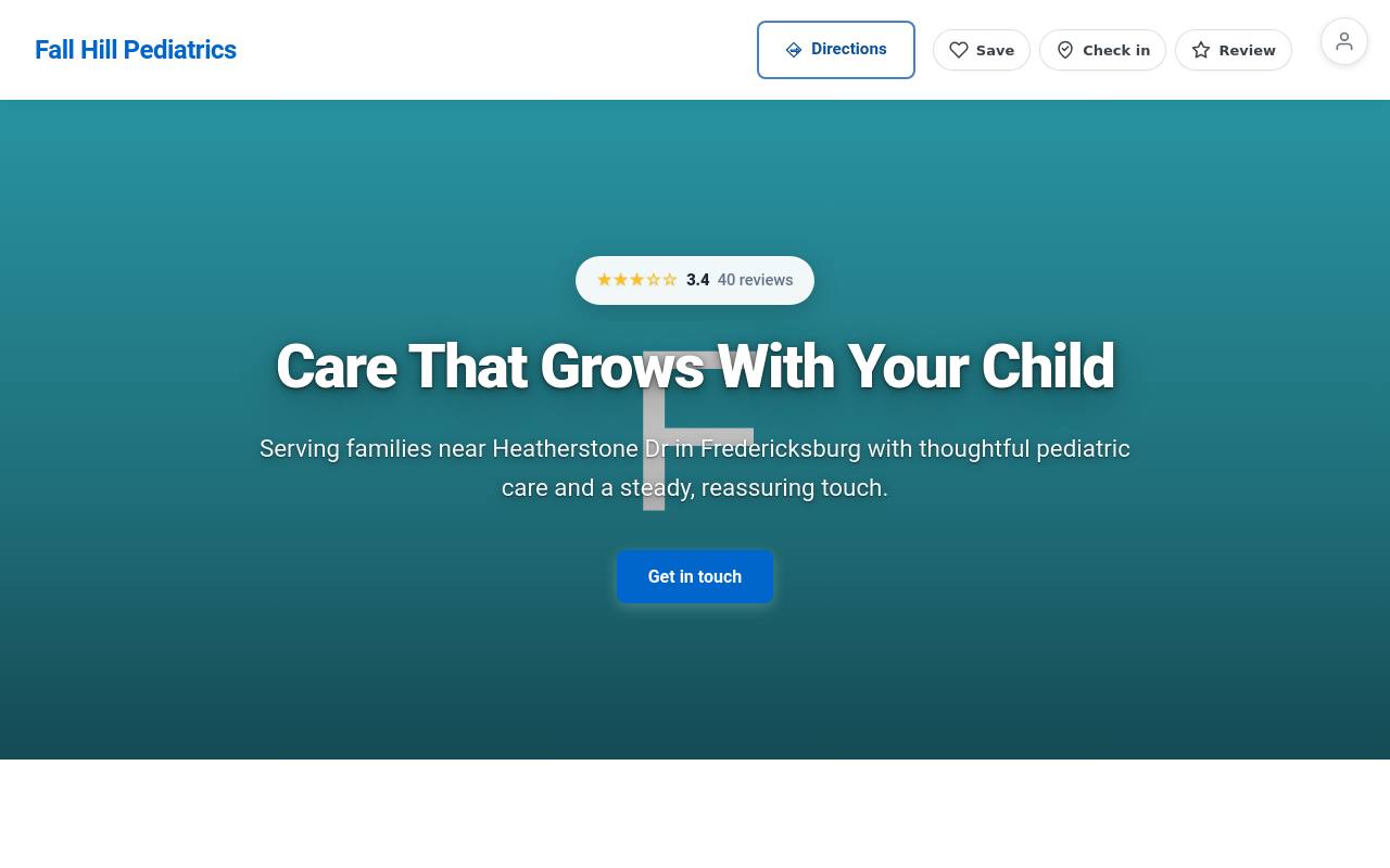 Preview of your live website