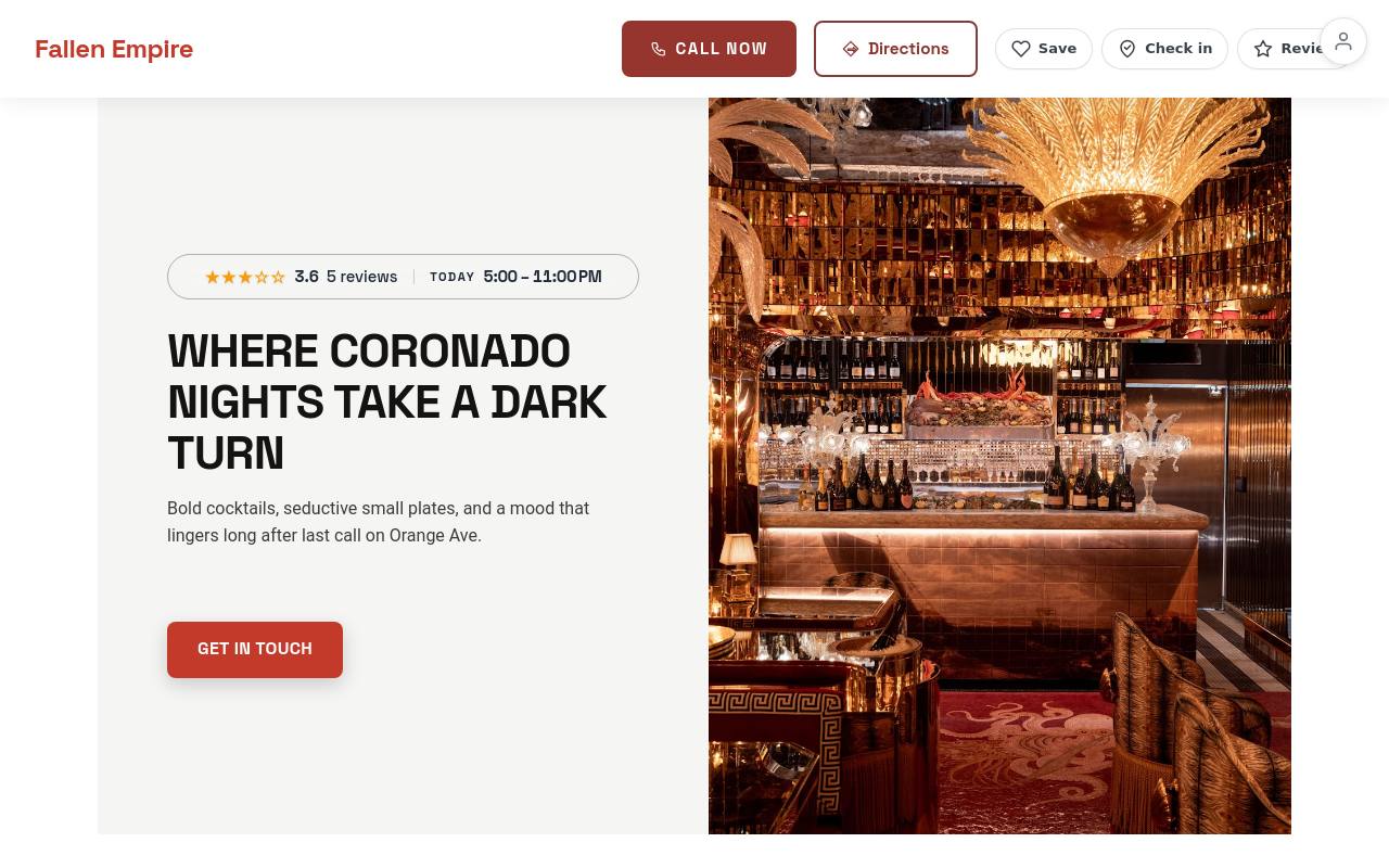 Preview of your live website