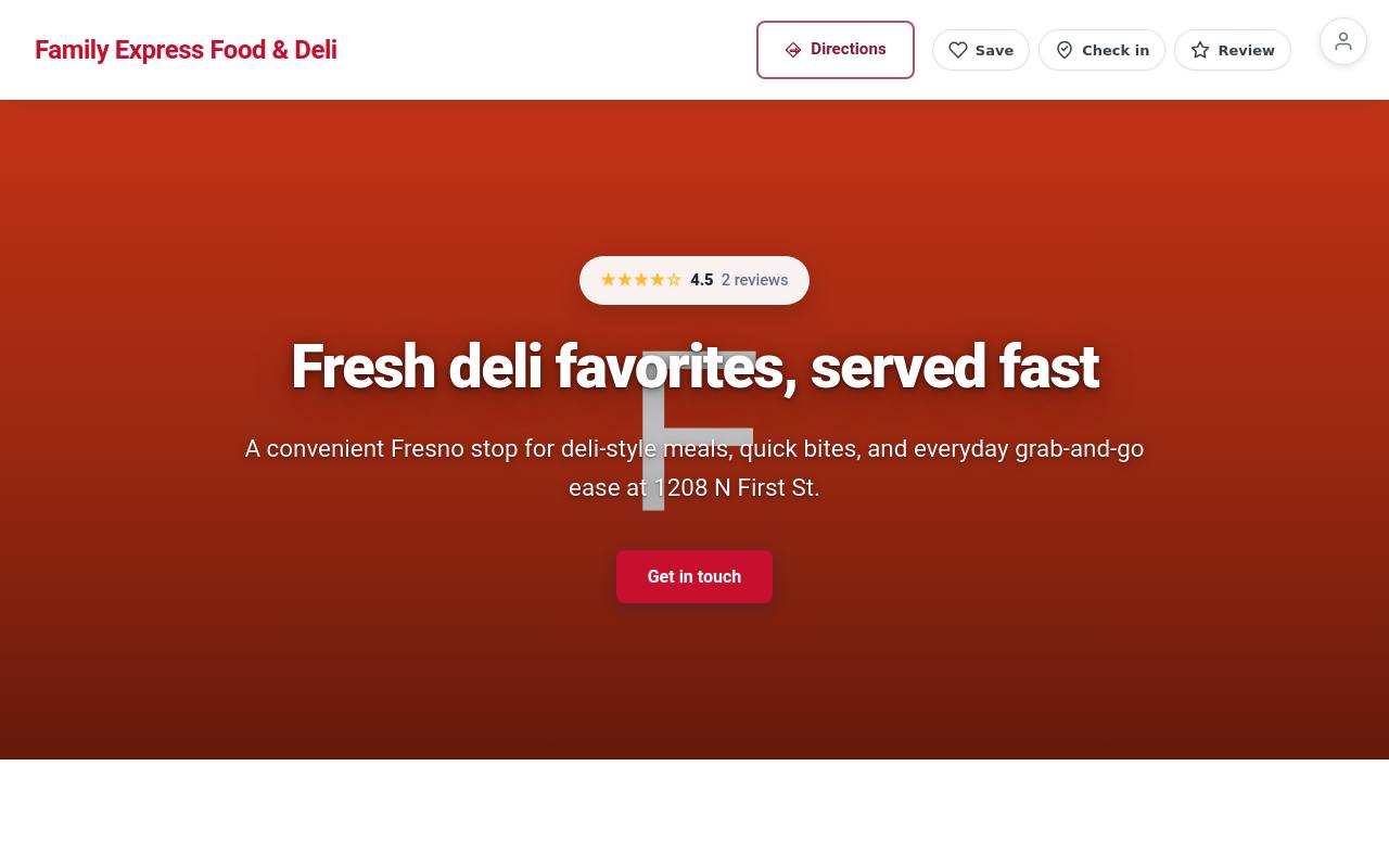 Preview of your live website