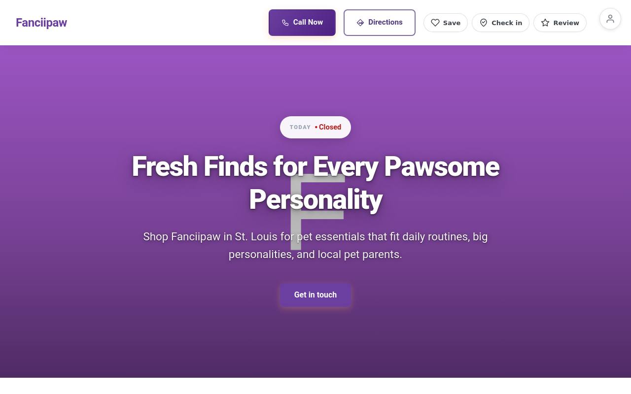 Preview of your live website