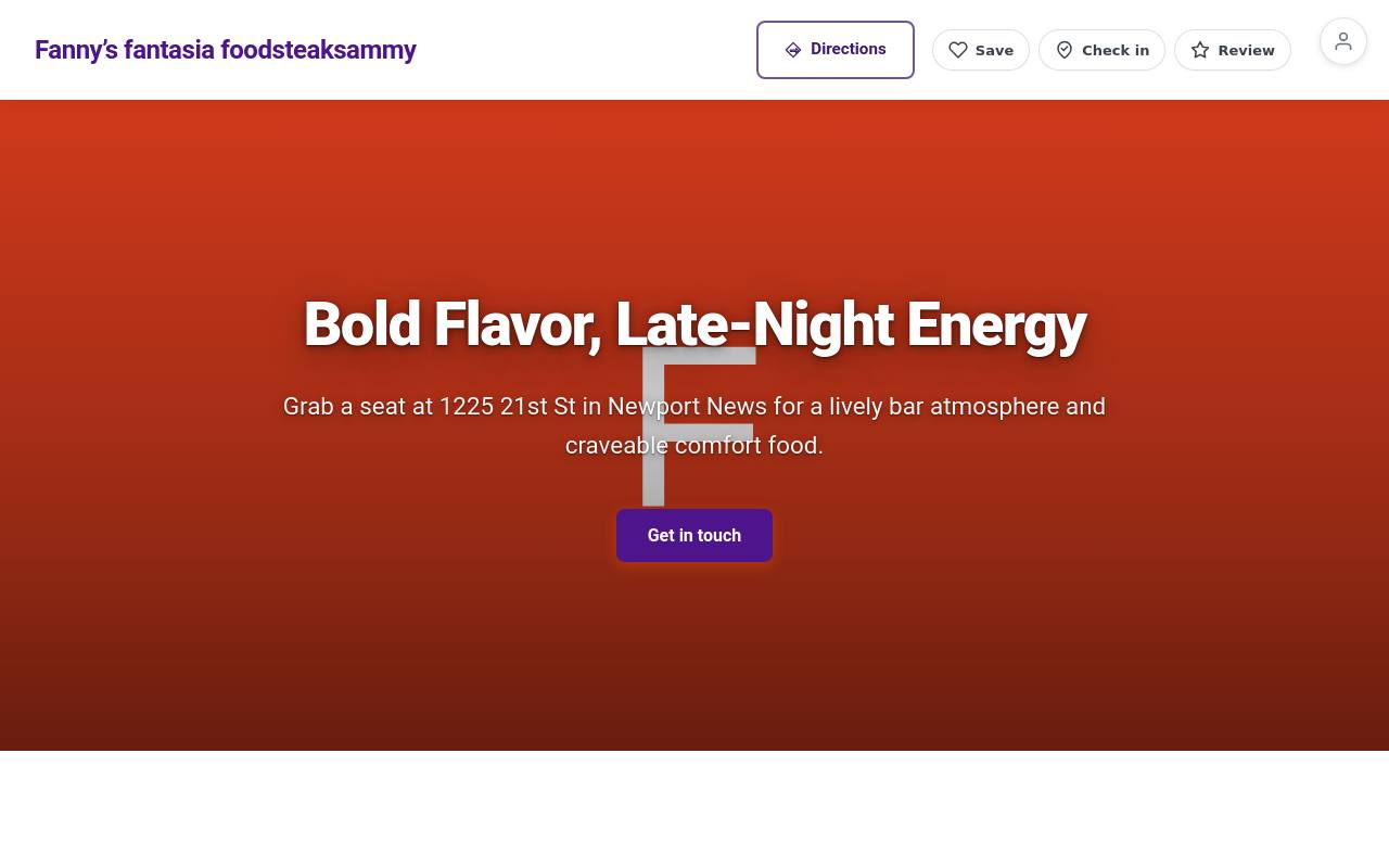 Preview of your live website