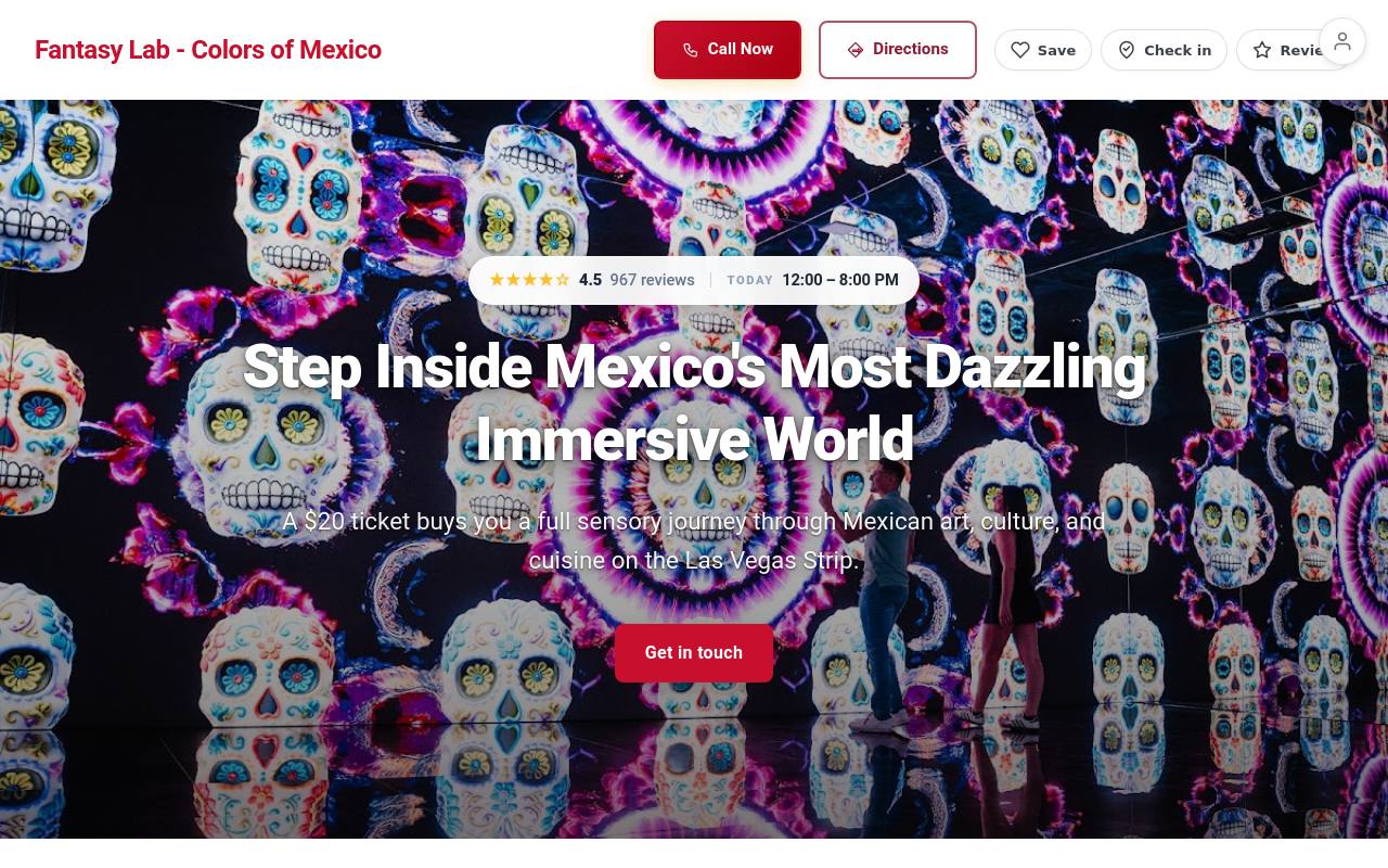 Preview of your live website