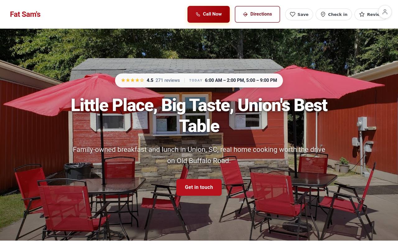 Preview of your live website