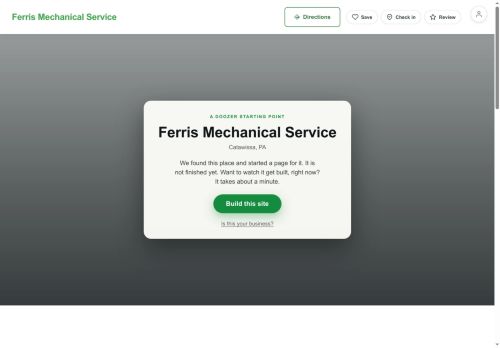Preview of your live website