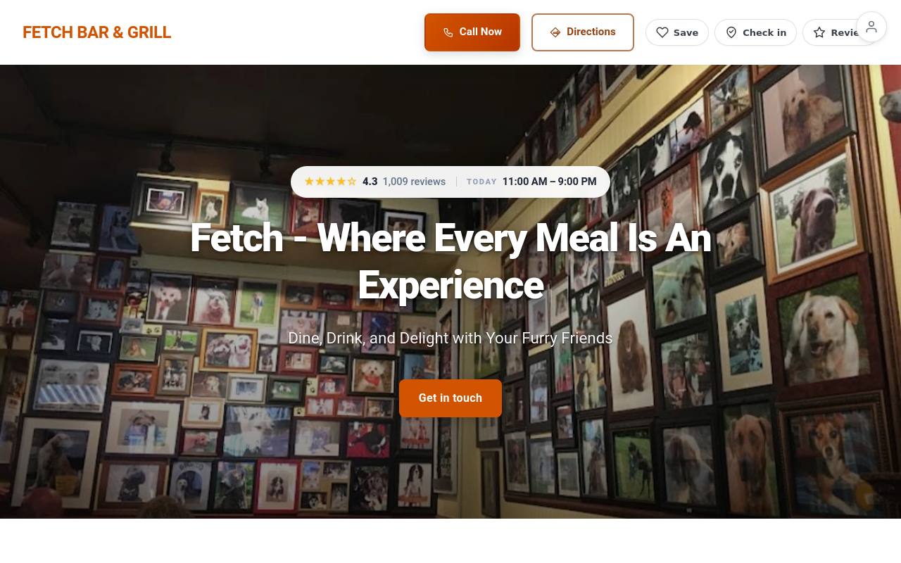 Preview of your live website