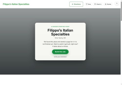Preview of your live website