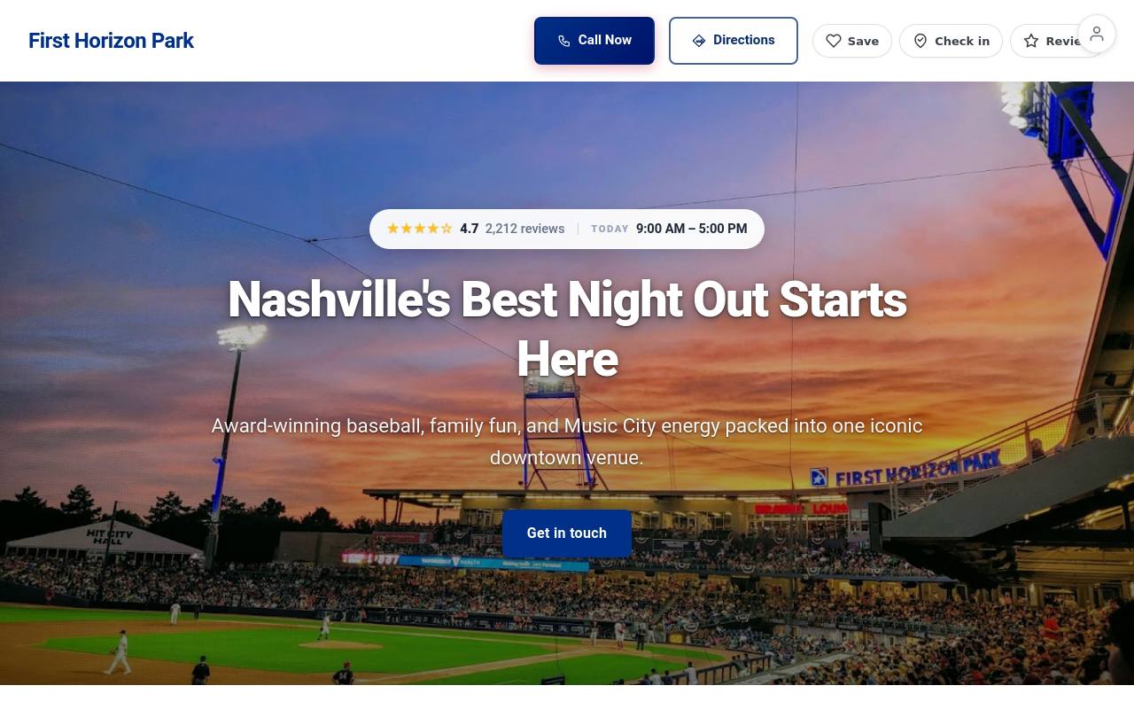 Preview of your live website
