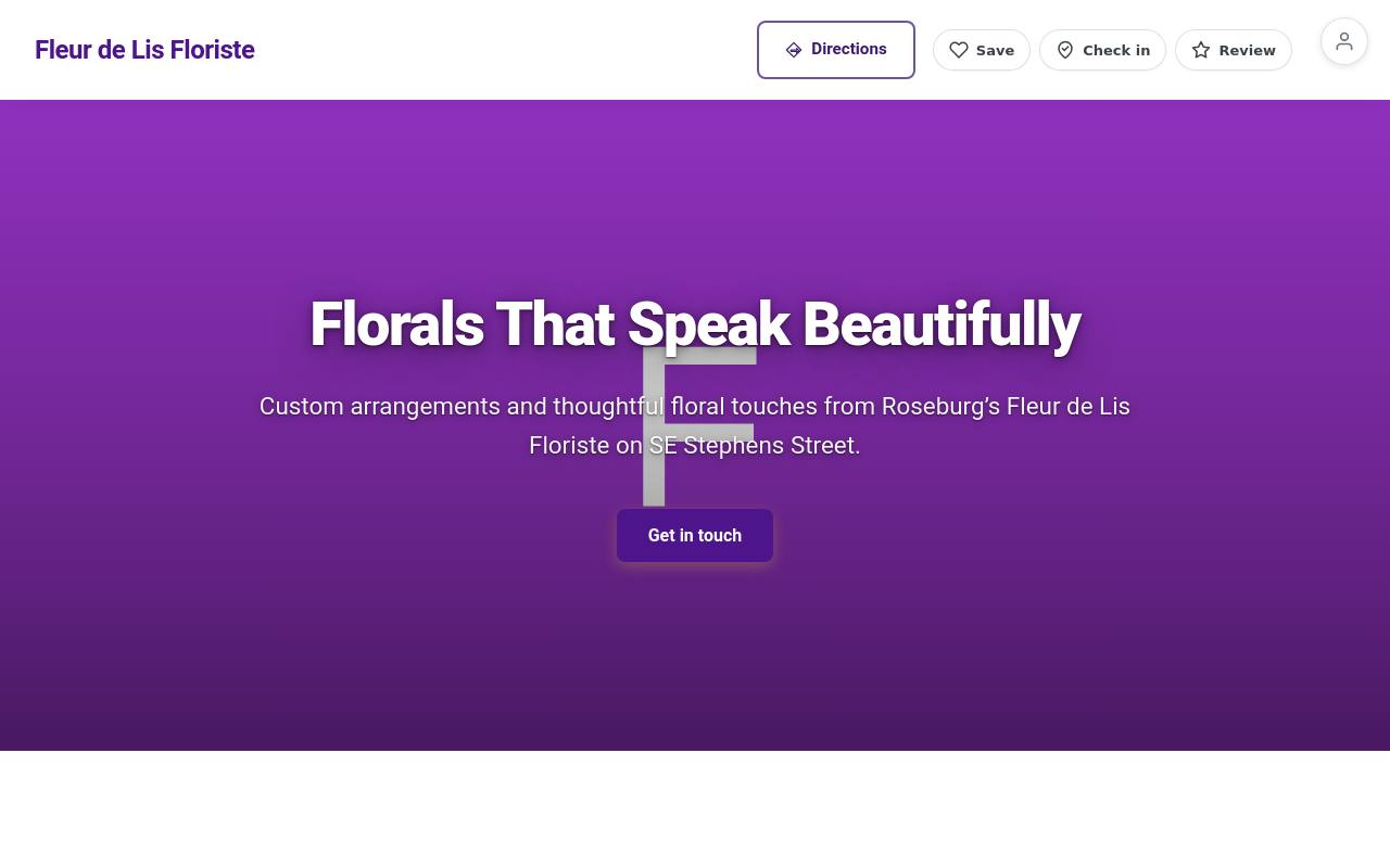 Preview of your live website