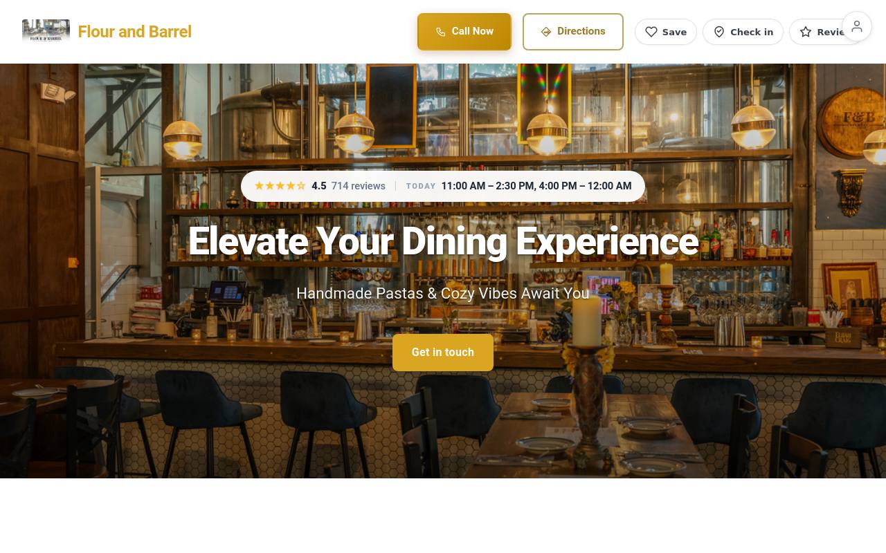 Preview of your live website