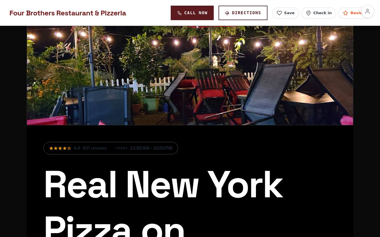 Preview of your live website