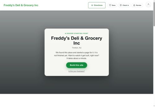 Preview of your live website