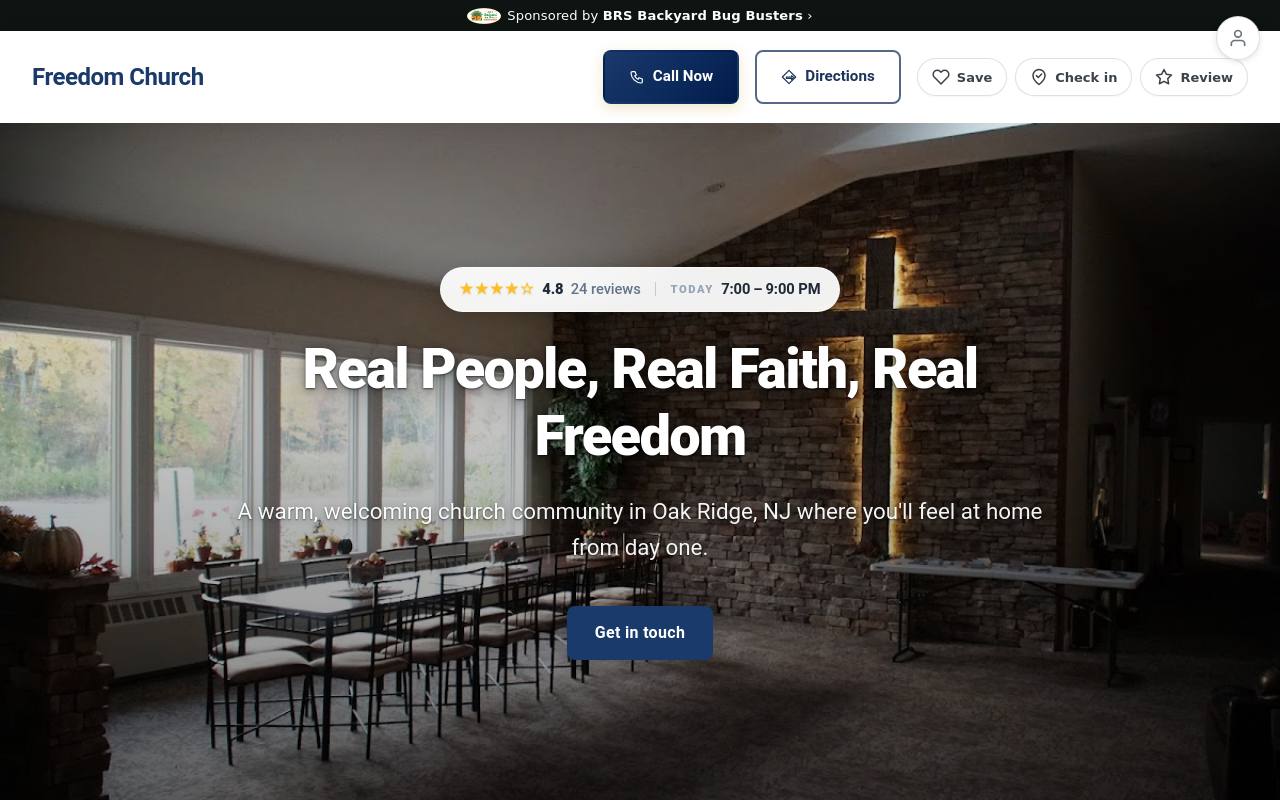 Preview of your live website