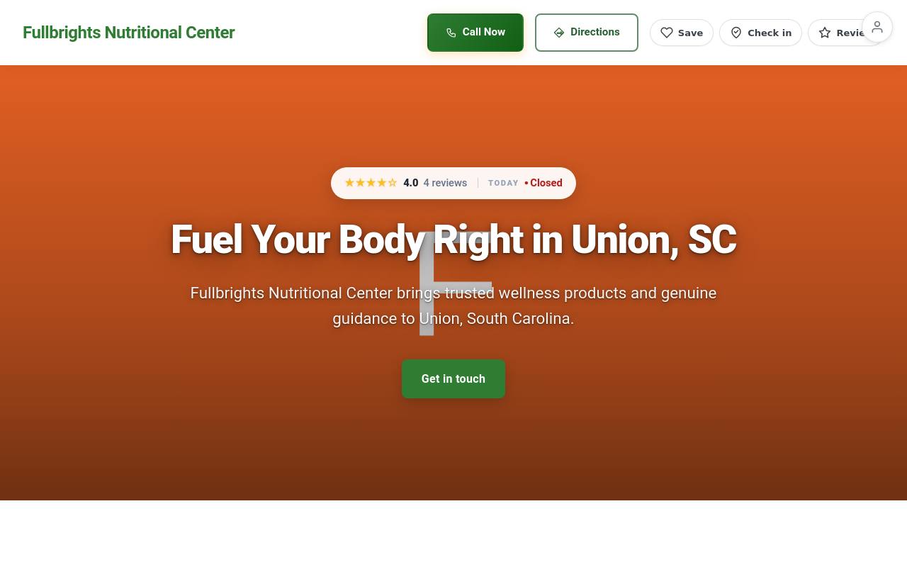 Preview of your live website